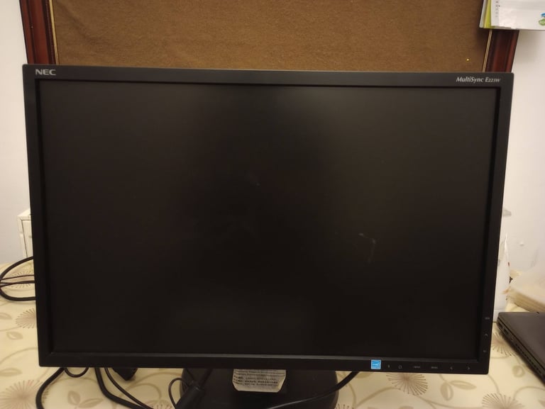 NEC MultiSync E223W Widescreen 22 inch LCD Swiveling Monitor Screen, Inputs: VGA, DVI-D, DisplayPort