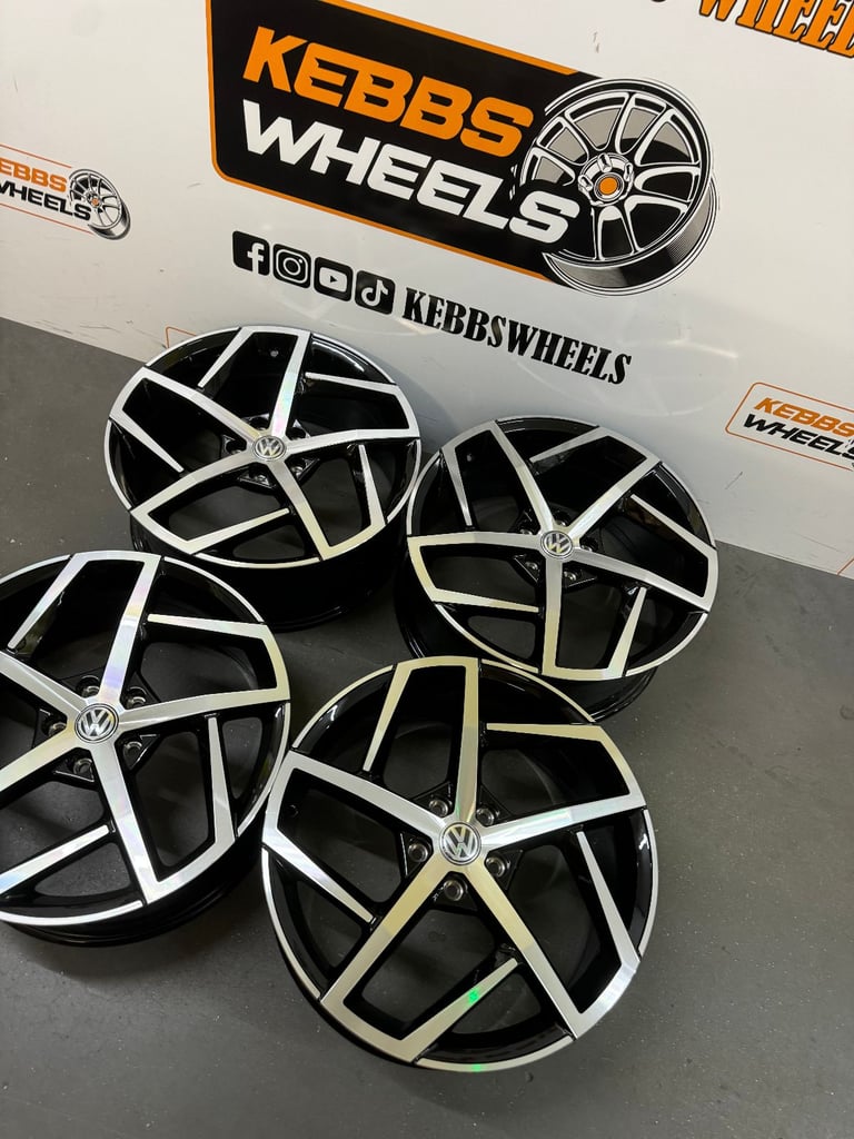 19" VW GOLF R GTI DALLAS STYLE ALLOY WHEELS AUDI A3 S3 VW GOLF R GTI SCIROCCO CADDY 