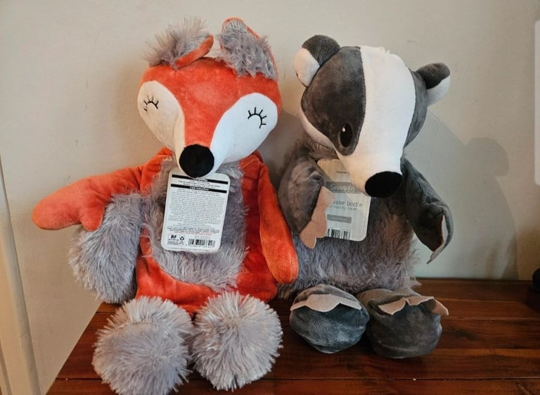 image for Fox and badger hot water bottles
