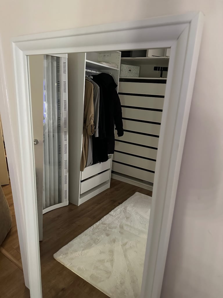 IKEA White Long Mirror 