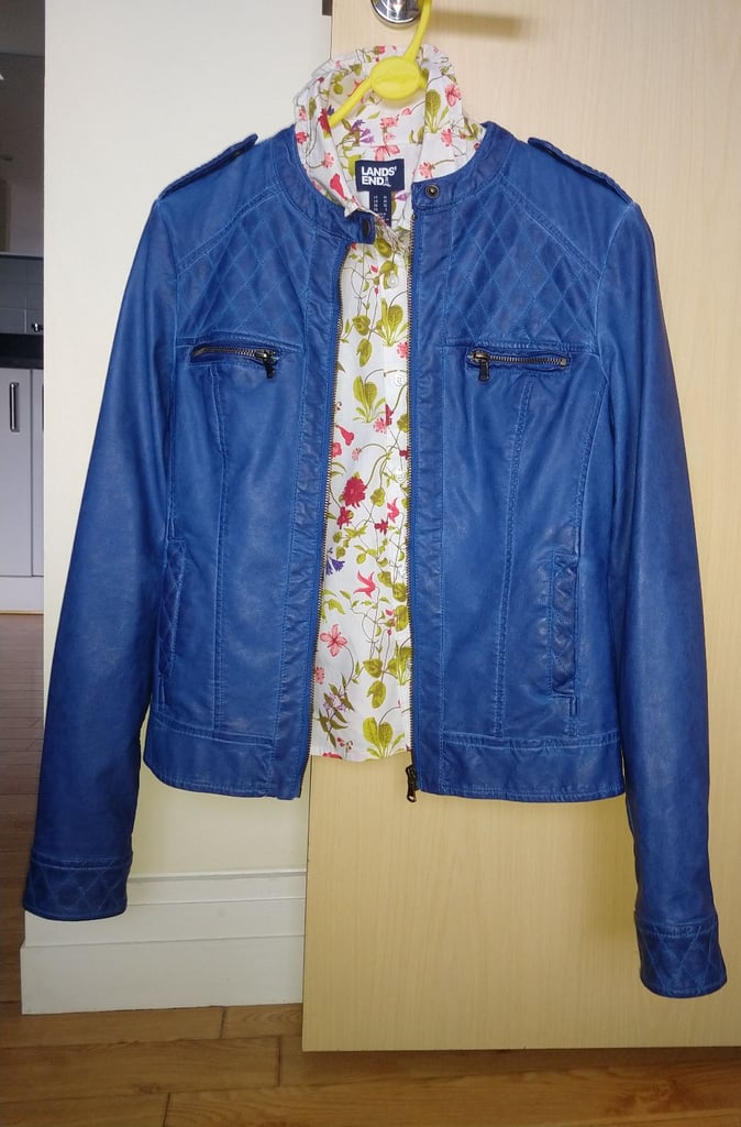 image for Blue fashion biker jacket