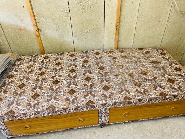 Free: 2 Single Bed Frame with Storage