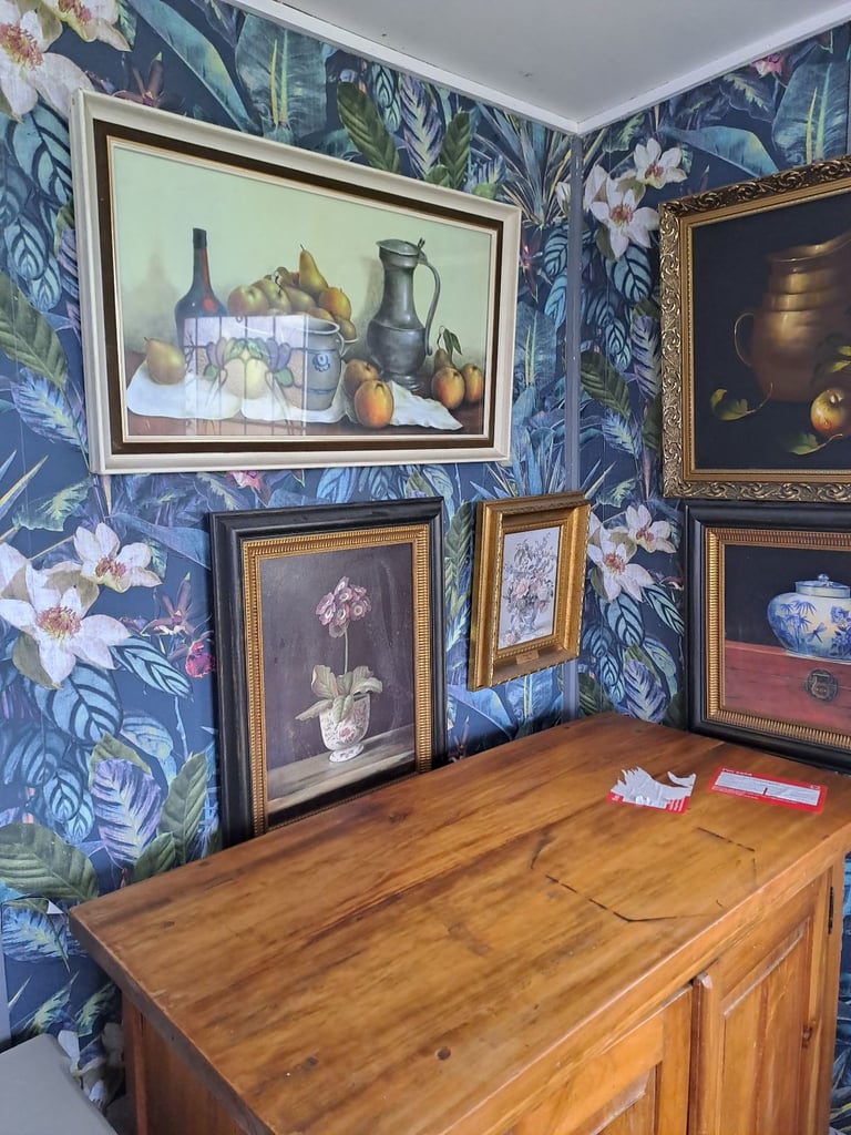 image for Various vintage framed artworks