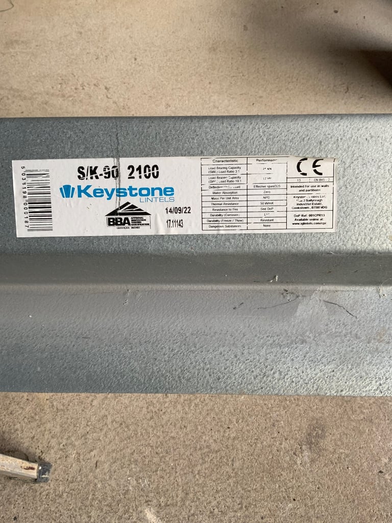 Keystone lintel 2.1m