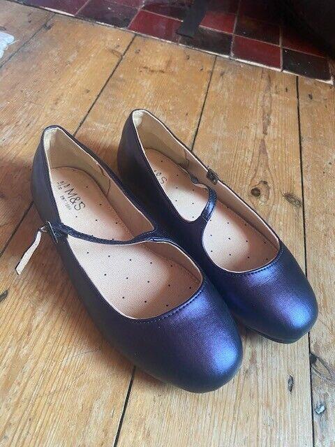 Girls purple M&S shoes size 1