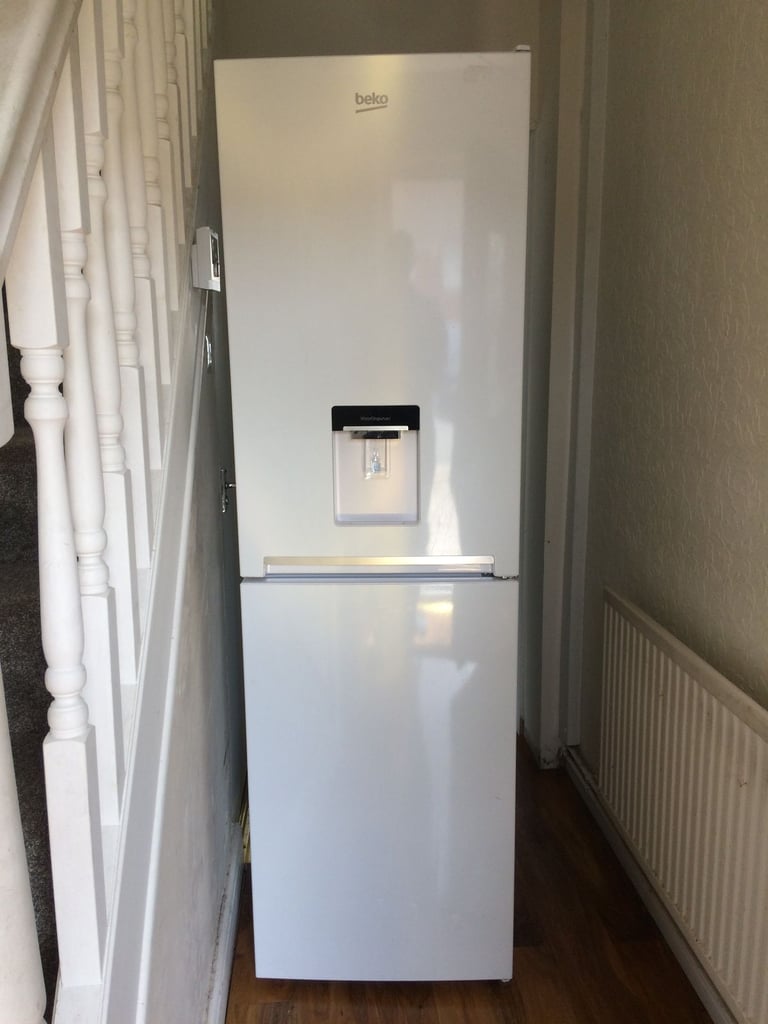 image for FROST FREE BEKO FRIDGE FREEZER WITH DRINKS DISPENSER IN GOOD WORKING CONDITION