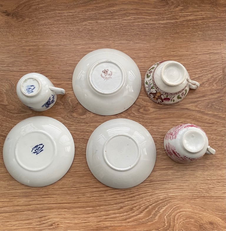 Vintage children’s tea cups and saucers