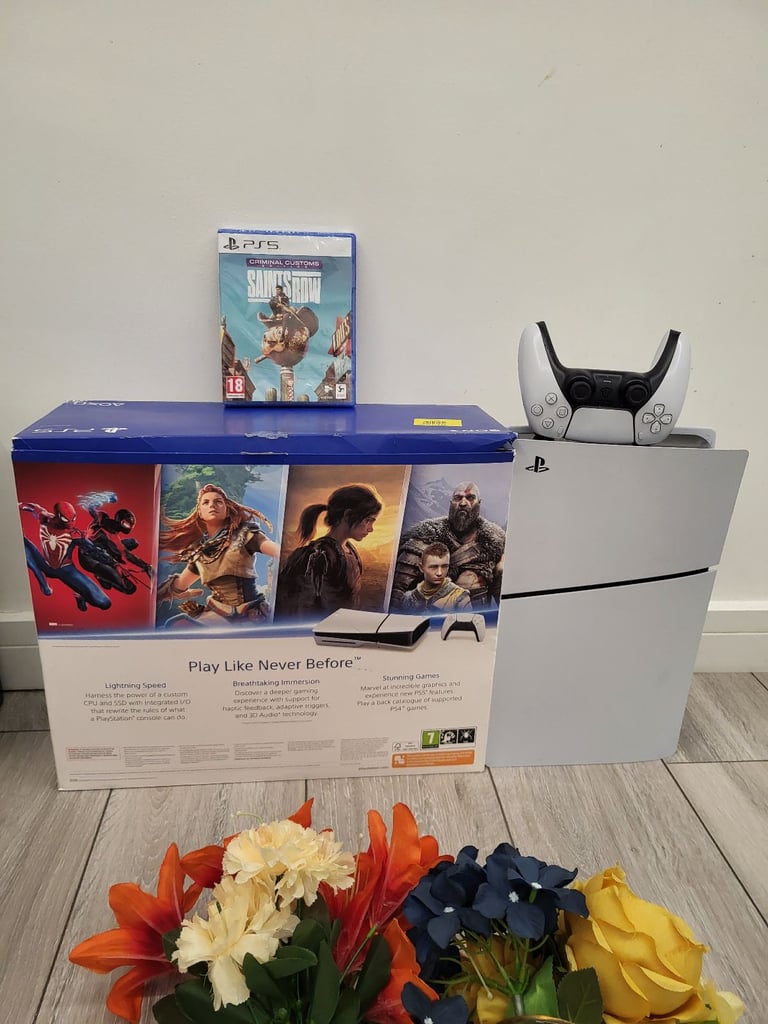 image for Ps5 slim disc with controller 