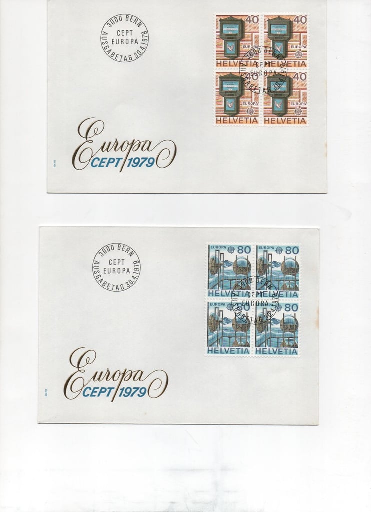 412 Switzerland first day covers
