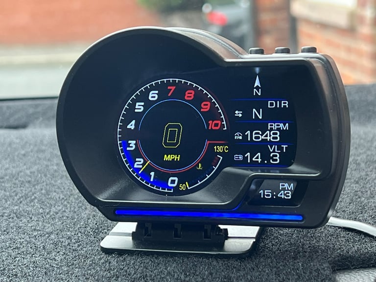 Car OBD and GPS Smart Gauge Display