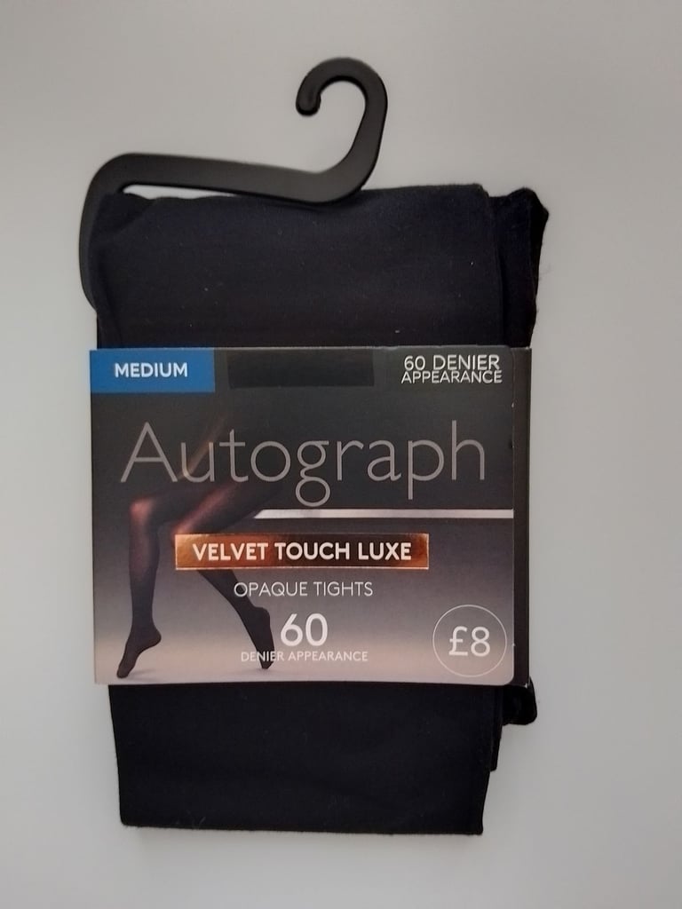 NEW M&S BLACK TIGHTS -MEDIUM ( £3 EACH WITH PROCEEDS TO GUIDE DOGS )