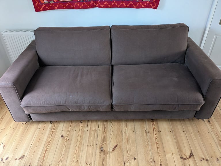 image for Emily Sofa Bed from Love your Home in brushed linen-cotton fabric. 