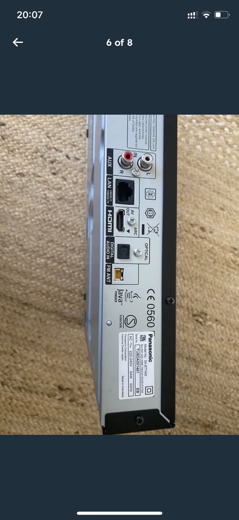 Panasonic SA-BTT405 3D Smart Blu Ray Surround Sound 5.1 Home Theatre Syste