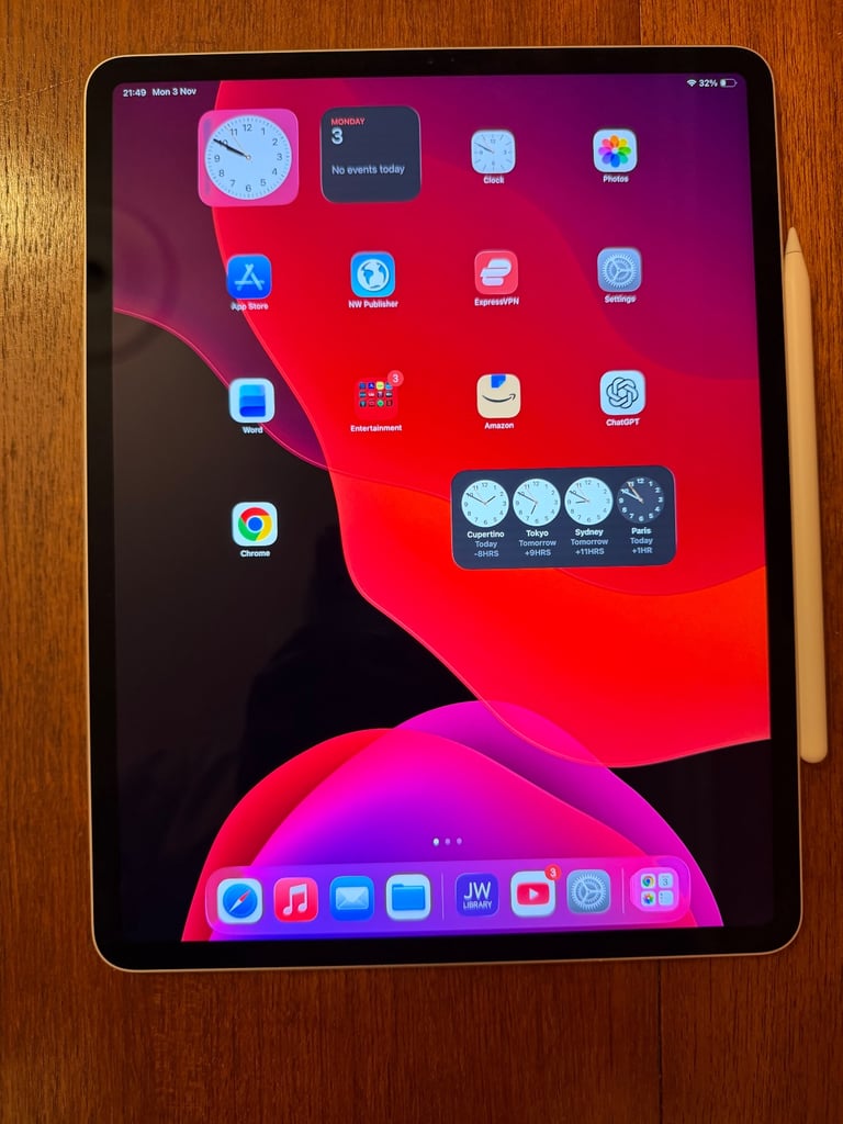 image for iPad Pro 12.9” (4th Gen) + Apple Pencil (2nd Gen) – Excellent Condition!
