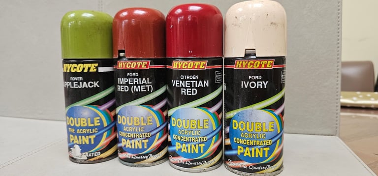 image for HYCOTE ACRYLIC CAR SPRAY PAINTS - 239 CANS - JOB LOT