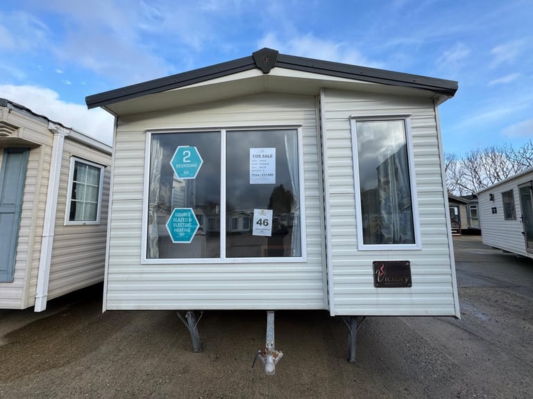 2 Bed All Electric Static Caravan - DG, ECH, Galv Chassis - Offsite Sale 