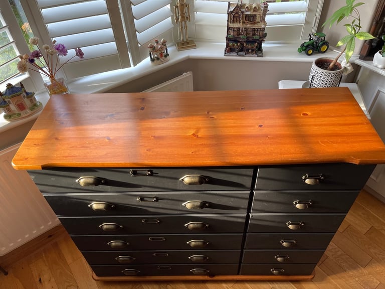 Merchant Chest of Drawers - Haberdashery - Apothecary - Sideboard Newly Up-cycled.