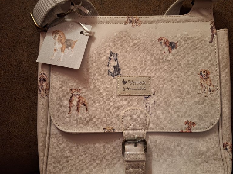 Wrendale Designs By Hannah Dale Satchel Crossbody Handbag Dogs Design BNWT