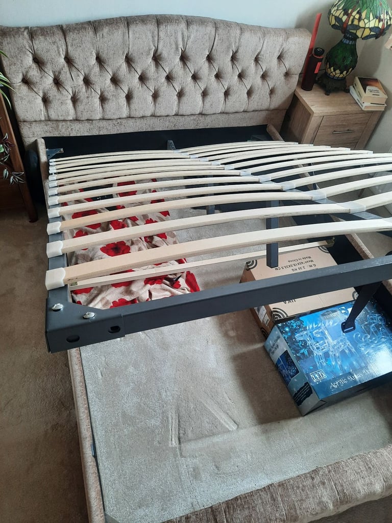 Double storage bed frame