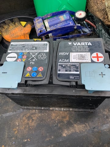 12V 68Ah, AGM Varta Batterie