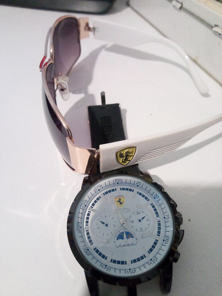 image for Ferrari sunglasses plus Ferrari watch 