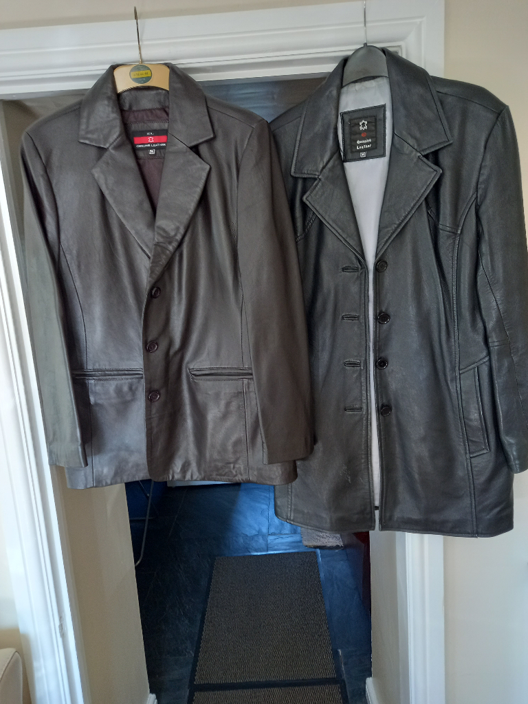 image for Two soft leather coats 