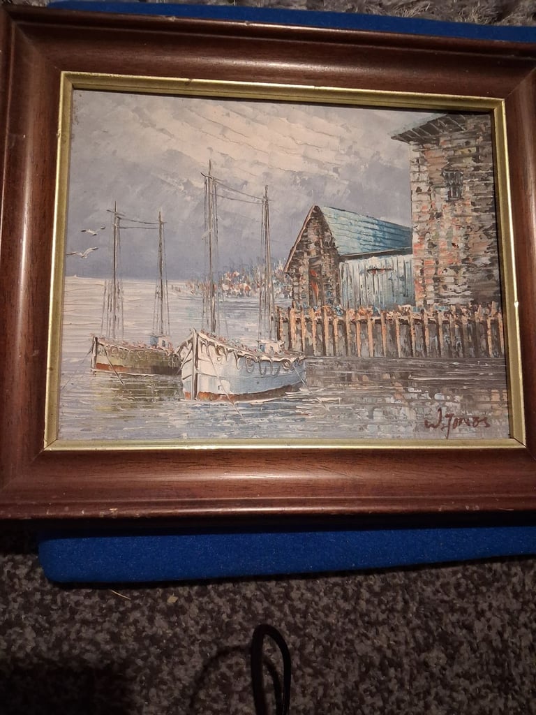 image for Fishing Boats themed painting 