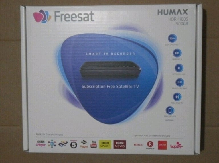 Humax HDR-1100S 1TB White - Freesat+ Freetime HD TV Recorder 