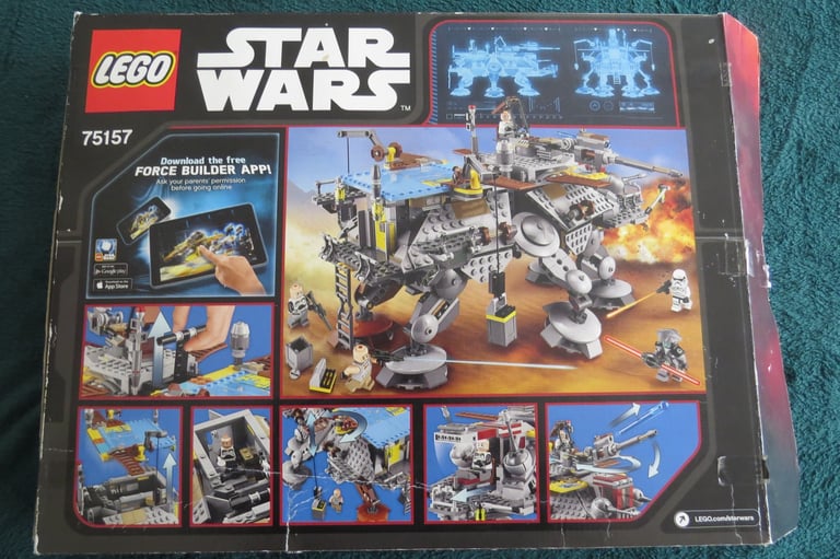 Lego Star Wars 75157 Captain Rex's AT-TE, 100% Complete, Box + Manual
