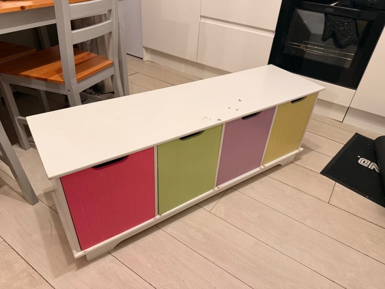 image for Handy storage bench – colourful drawers, solid build
