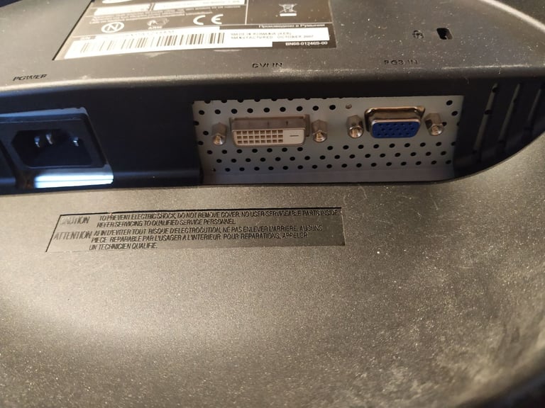Samsung Monitor, 20 inch, RGB and DVI