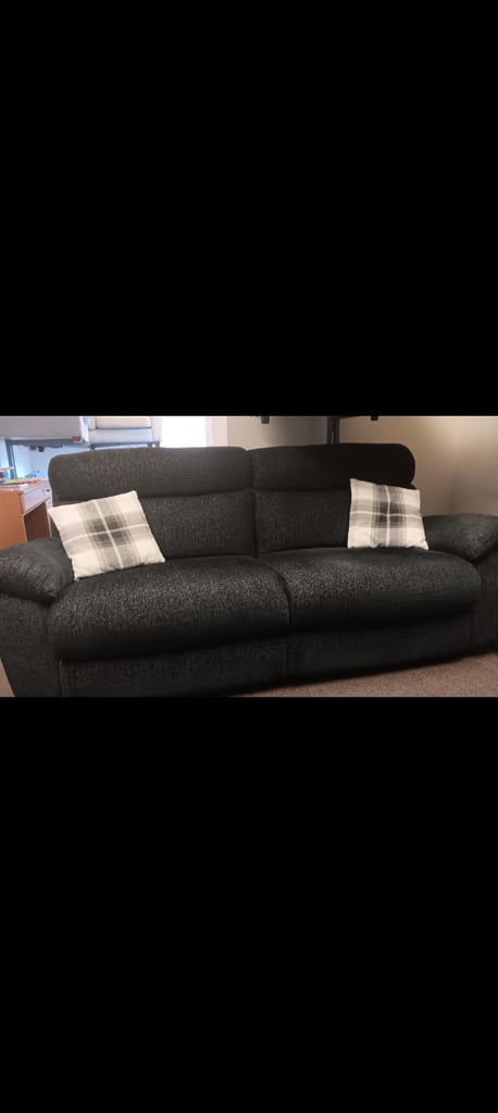image for Black sofa plus chair