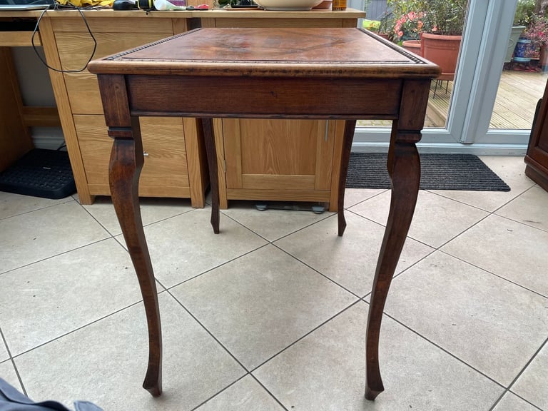 Elegant Occasional Table with Marquetry Design