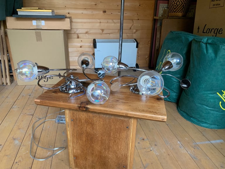 image for Pair of ceiling lights and matching stand lamp