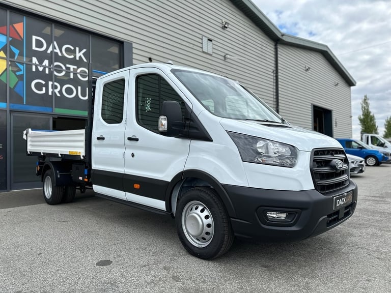 75 Reg, Ford Transit L3 Double Cab Steel Tipper, Tow Bar
