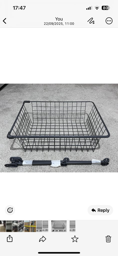 image for IKEA wire basket 