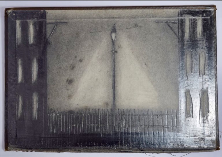 image for “Street lamp” signed LS Lowry