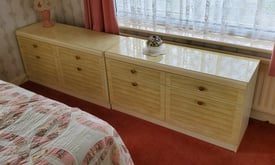 Bedroom drawers and cupboards x2 (ornaments not included)