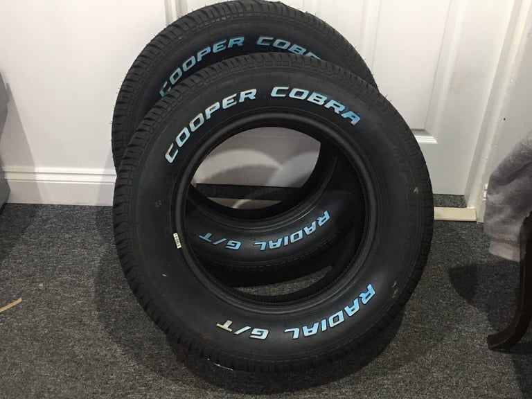 NEW Cooper Cobra White wall / muscle car tyres 215/65/R15