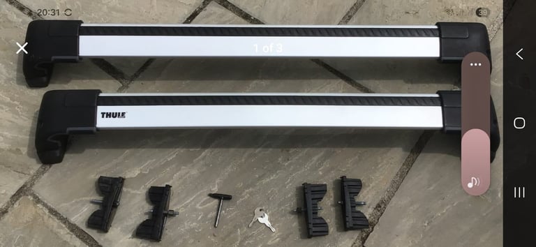 Thule wing bar roof bars and foot pack (BMW 1 series)