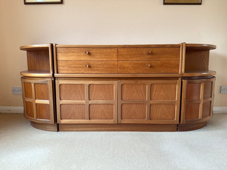 Nathan Sideboard with Drawers and matching curved side units 