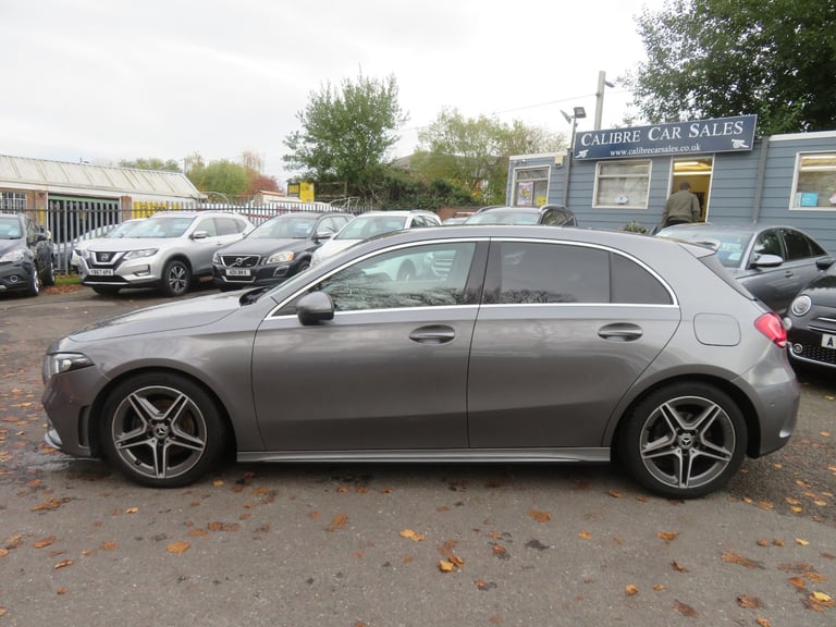 2019 Mercedes-Benz A-Class A180d AMG Line Executive 5dr Auto Grey HATCHBACK Diesel Automatic