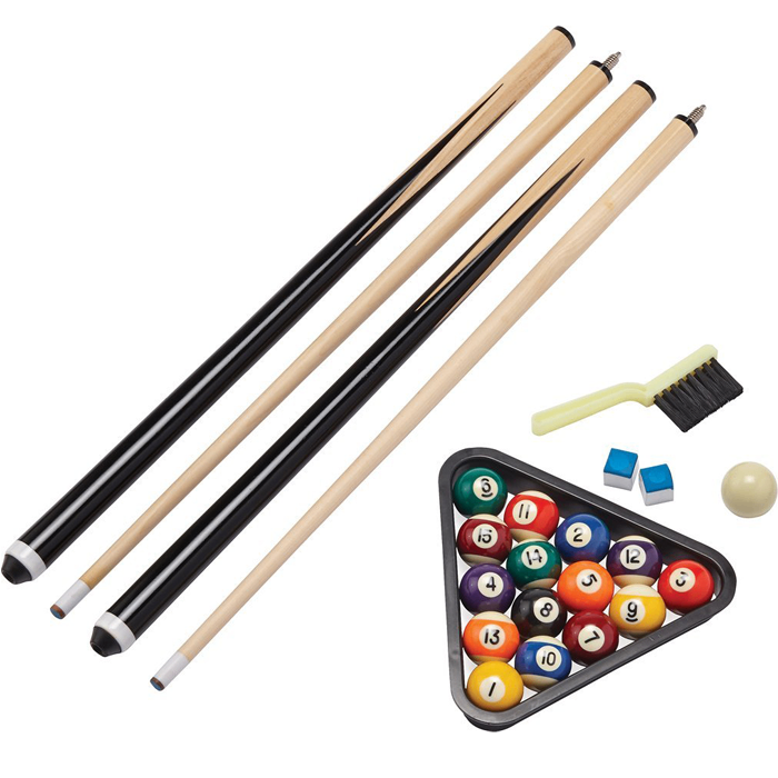 Pool table with accessories