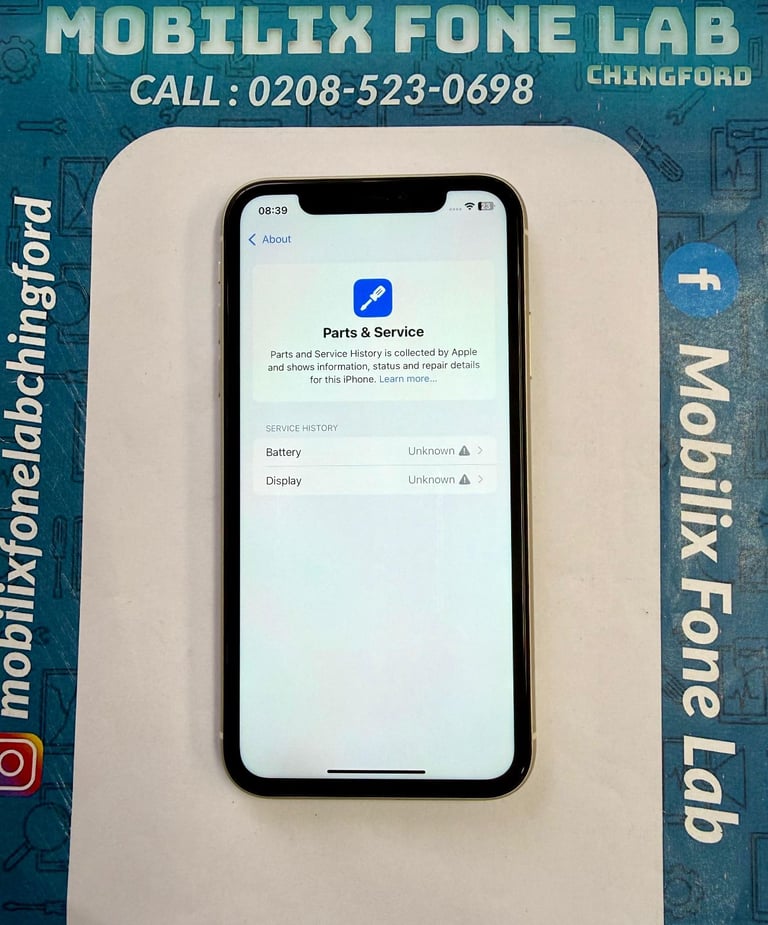 Apple iPhone 11 64GB White Unlocked Battery Health 100% Face ID Working Latest iOS 26.0.1