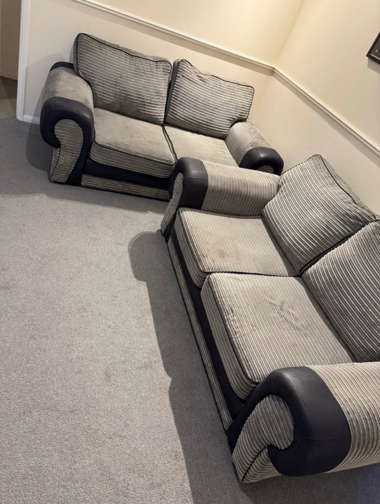 image for Two 2 seater sofa couch bargain home