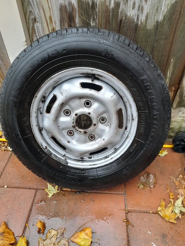 Ford transit wheel with snow tyre