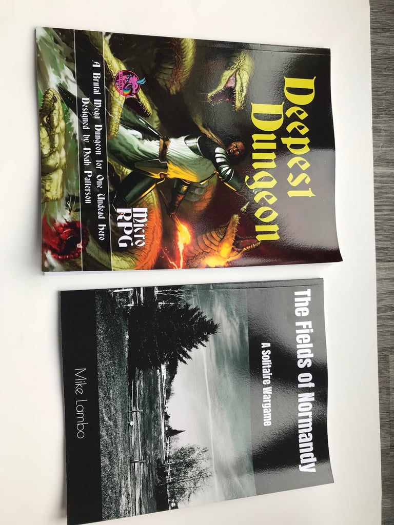 image for THE DEEPEST DUNGEON AND THE FIELDS OF NORMANDY PAPERBACK BOOKS