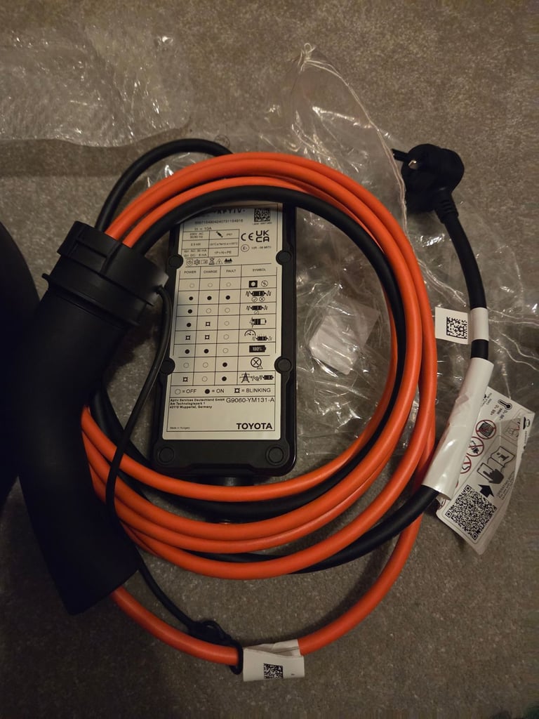 image for Toyota Ev Charger cable + portable charger cable + safety kit