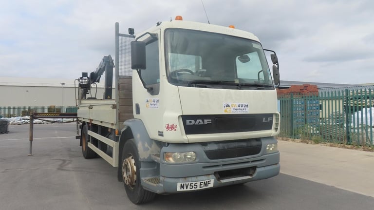 2006 DAF TRUCKS FA LF55.220 DAF 24 VALVE ENG HIAB 122B-1CL CRANE MANUAL GEARBOX 