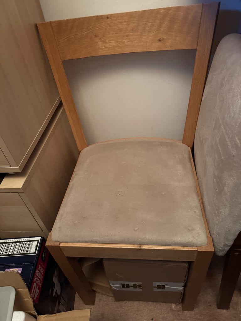 2 IKEA upholstered dining chairs